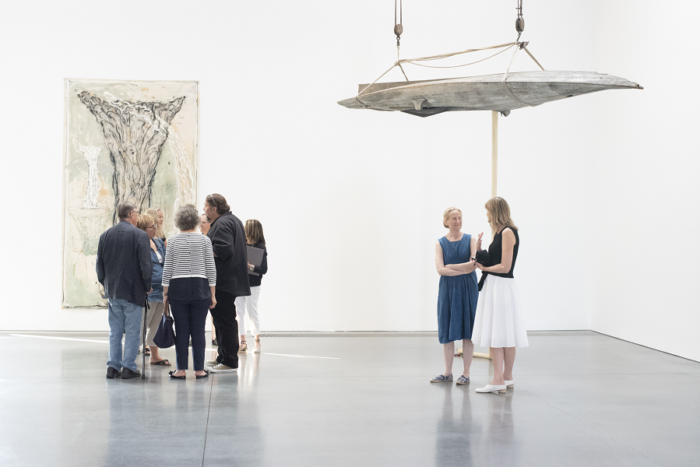 Group of people in a gallery