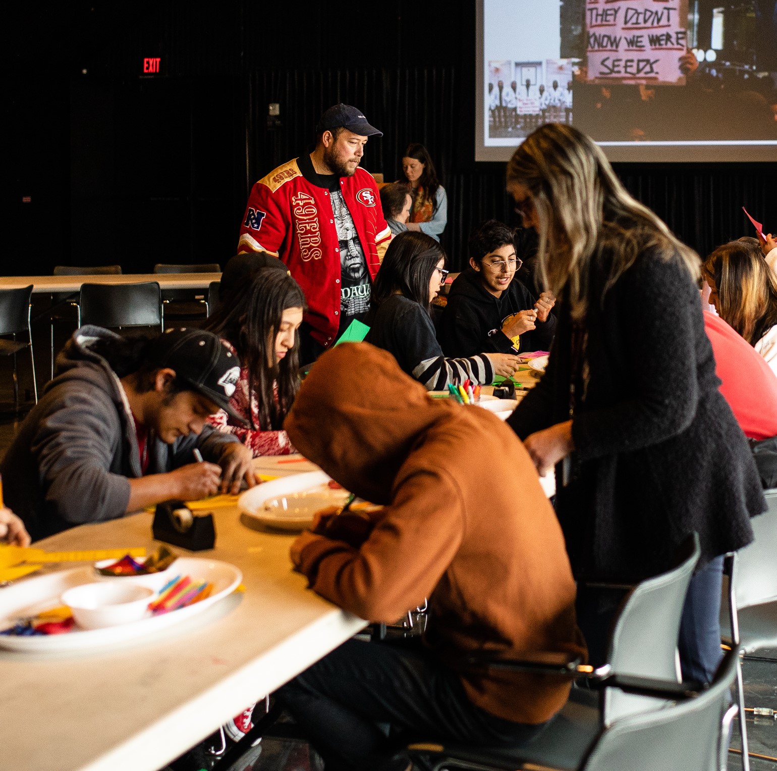 Students working with Studio Lenca